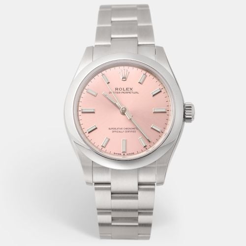 Pink Oystersteel Oyster Perpetual M277200-0004 Women's Wristwatch 31 mm - Rolex - Modalova