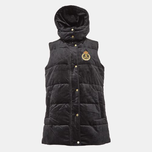 Velvet Detachable Hood Sleeveless Jacket M - Ralph Lauren - Modalova