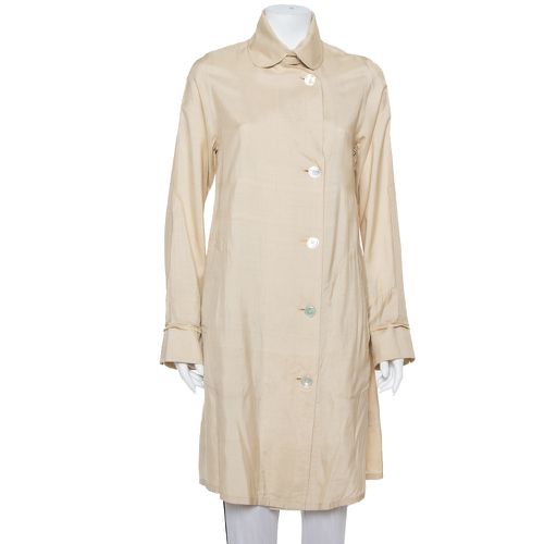 Silk Button Front Lightweight Coat S - Ralph Lauren - Modalova