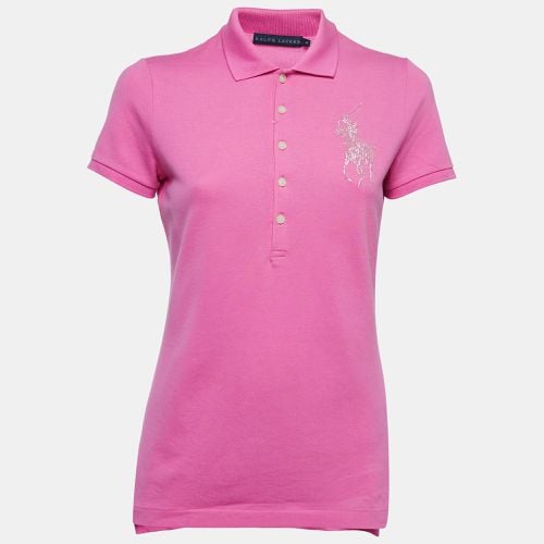 Cotton Beaded Logo Polo T-Shirt M - Ralph Lauren - Modalova