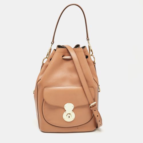 Leather Ricky Drawstring Bucket Bag - Ralph Lauren - Modalova