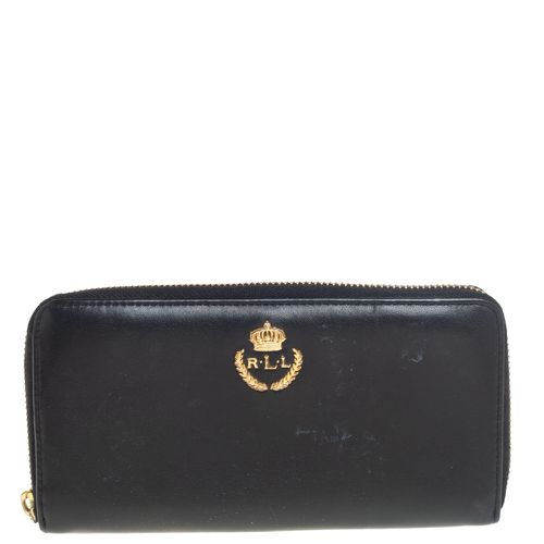 Leather Zip Around Wallet - Ralph Lauren - Modalova