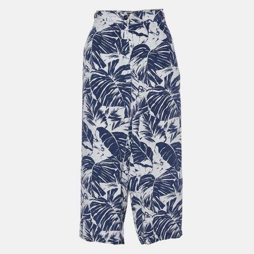 Tropical Print Silk Capri Pants L - Weekend Max Mara - Modalova