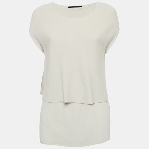 Knit and Silk Layered Top L - Weekend Max Mara - Modalova