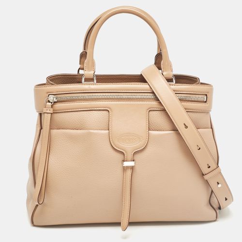 Tod's Beige Leather Thea Tote - Tod's - Modalova