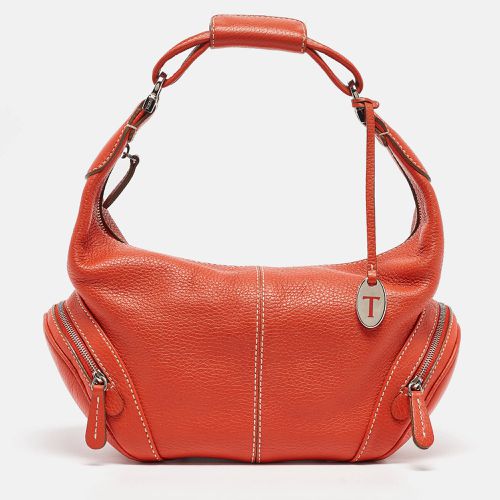 Tod's Orange Leather Charlotte Hobo - Tod's - Modalova