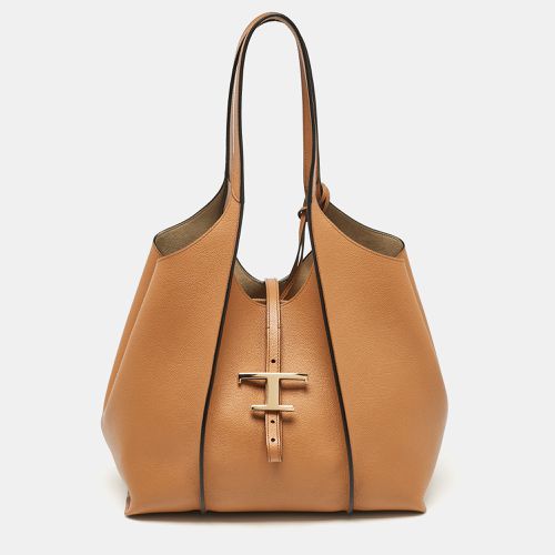 Leather T Timeless Shopper Tote - Tod's - Modalova