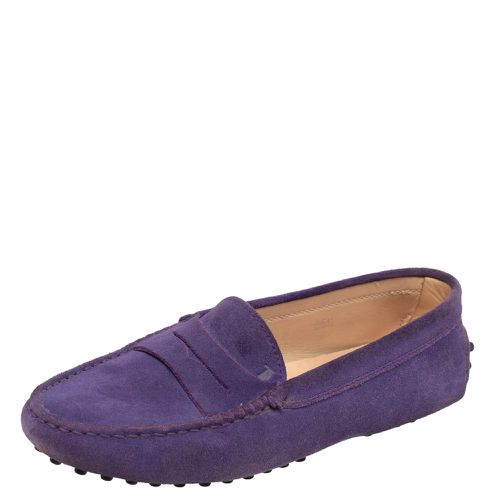 Suede Penny Slip On Loafers Size 35.5 - Tod's - Modalova