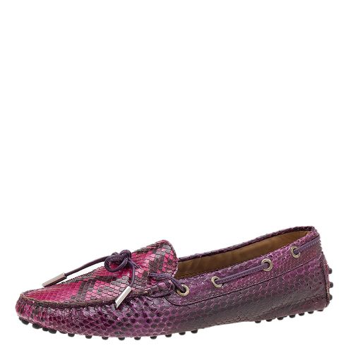 Python Bow Slip On Loafers Size 39 - Tod's - Modalova