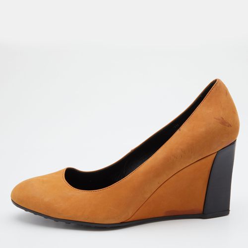 Nubuck Leather Wedge Pumps Size 39 - Tod's - Modalova