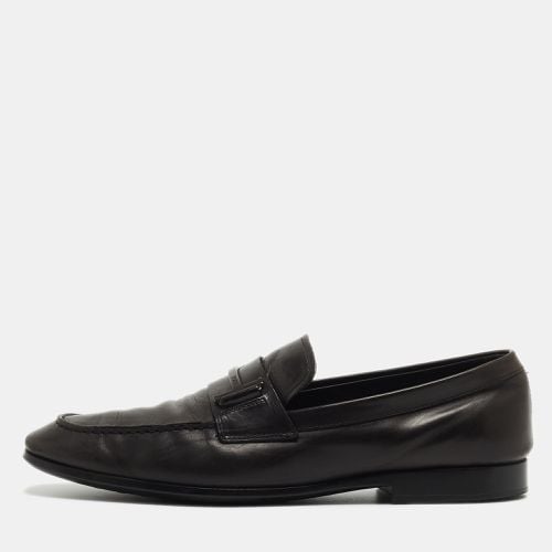 Leather Double T Slip On Loafers Size 44 - Tod's - Modalova