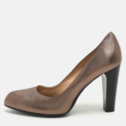 Leather Block Heel Pumps Size 40 - Tod's - Modalova