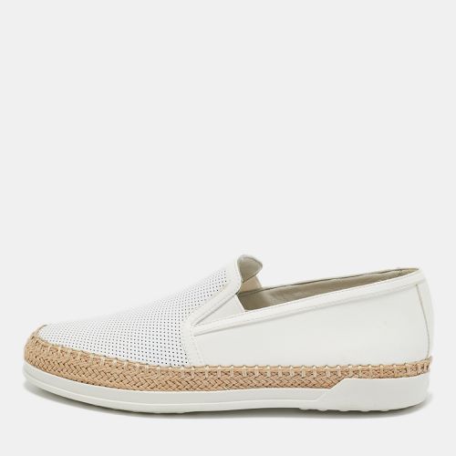 Perforated Leather Espadrille Slip On Sneakers Size 36 - Tod's - Modalova