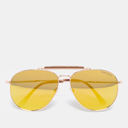 Havana Sean TF536 Aviator Mirrored Sunglasses - Tom Ford - Modalova