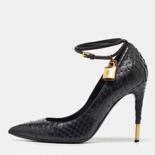 Python Leather Padlock Pumps Size 41 - Tom Ford - Modalova