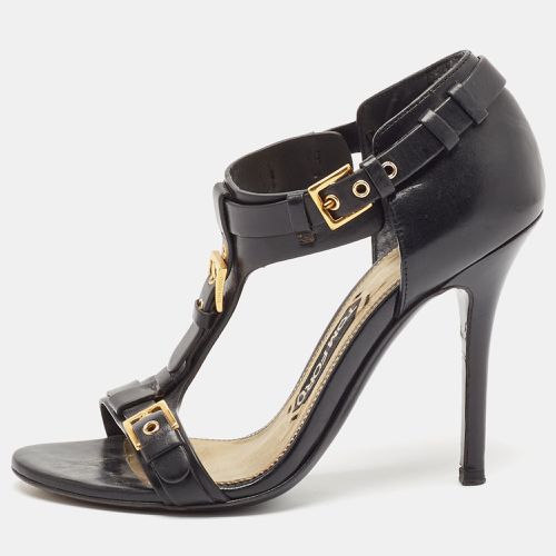 Leather Buckle Detail T-Strap Sandals Size 36 - Tom Ford - Modalova