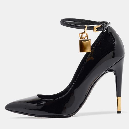 Patent Leather Padlock Ankle Wrap Pointed Toe Pumps 38.5 - Tom Ford - Modalova