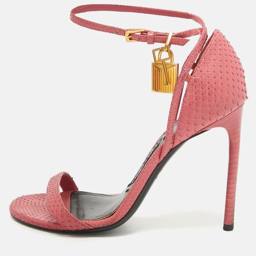 Python Padlock Ankle Strap Sandals Size 37 - Tom Ford - Modalova