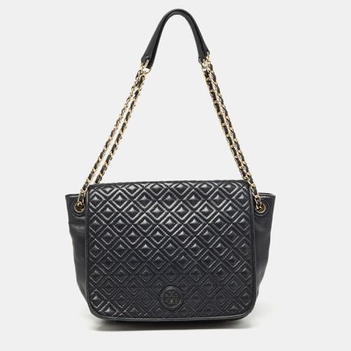 Quilted Leather Marion Flap Chain Shoulder Bag - Tory Burch - Modalova