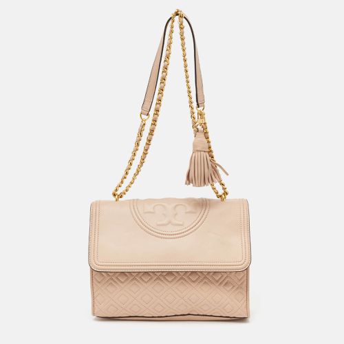 Blush Quilted Leather Large Fleming Shoulder Bag - Tory Burch - Modalova