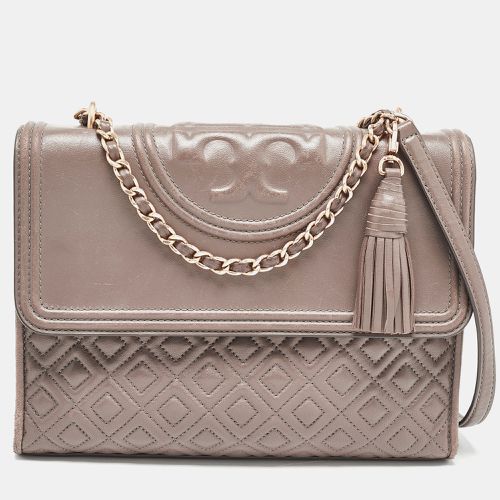 Quilted Leather Fleming Shoulder Bag - Tory Burch - Modalova