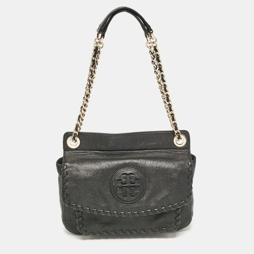 Leather Slouchy Marion Tote - Tory Burch - Modalova