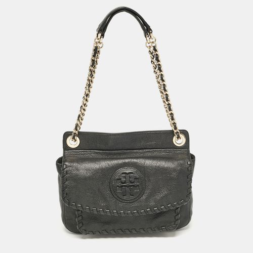 Leather Marion Shoulder Bag - Tory Burch - Modalova