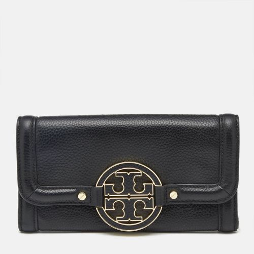 Leather Amanda Flap Continental Wallet - Tory Burch - Modalova