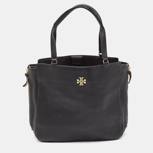 Leather Ivy Side Zip Tote - Tory Burch - Modalova