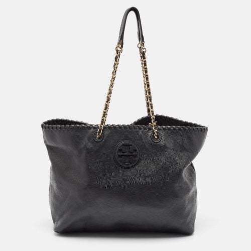 Leather Whipstitch Marion Tote - Tory Burch - Modalova