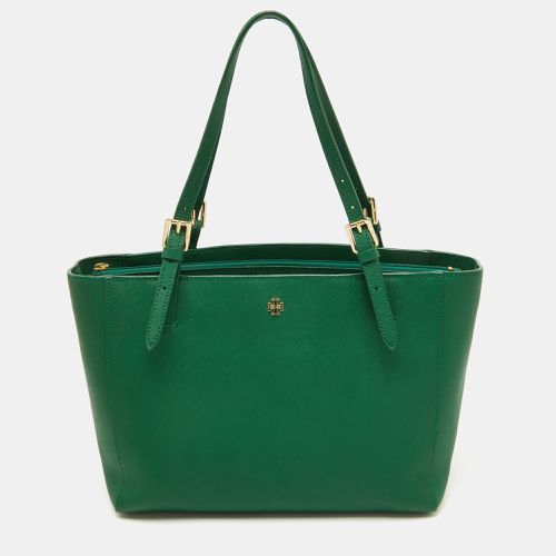 Leather Medium York Buckle Tote - Tory Burch - Modalova