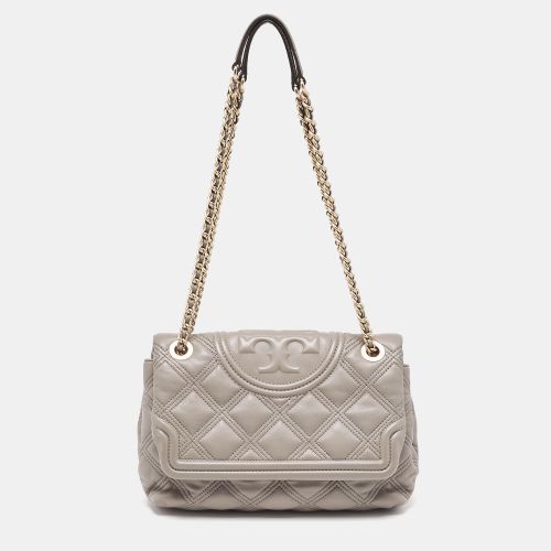 Quilted Leather Fleming Soft Shoulder Bag - Tory Burch - Modalova