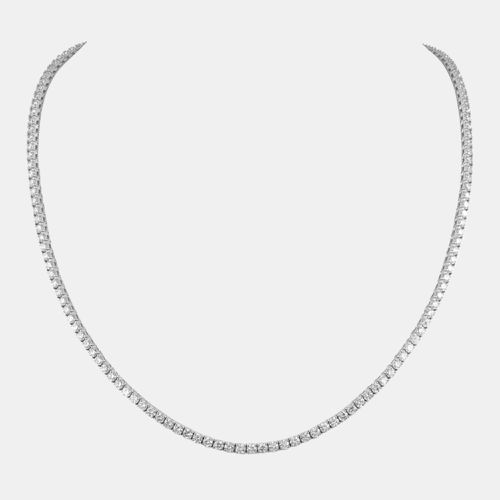 K Gold Diamond 0.05 ct. (each) Tennis Necklace - The Diamond Edit - Modalova