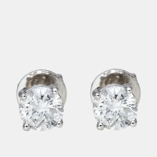 K Gold 1 ct Diamond Earrings - The Diamond Edit - Modalova