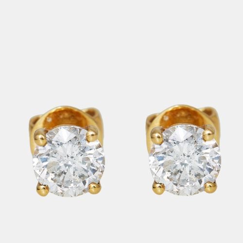 K Gold 1.01 ct Diamond Earrings - The Diamond Edit - Modalova