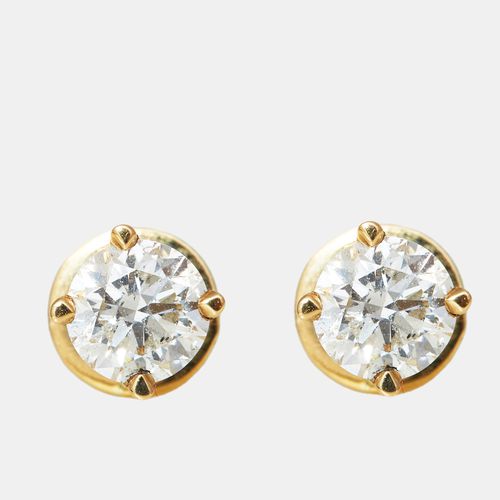 K Gold 1.42 ct Diamond Earrings - The Diamond Edit - Modalova