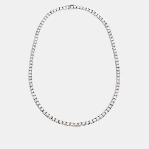 Elegant Diamond 12.75 cts 18k Gold Tennis Necklace - The Diamond Edit - Modalova