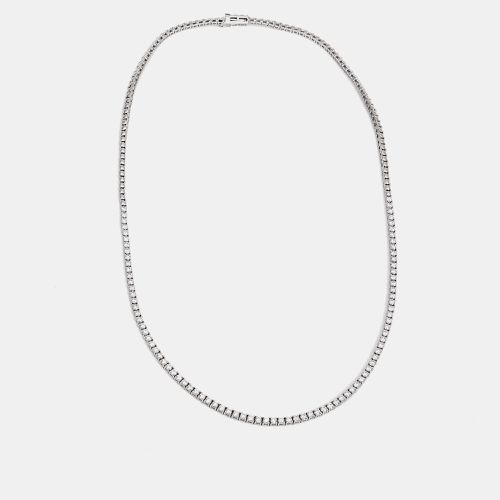 Elegant Diamond 2.97 cts 18k Gold Tennis Necklace - The Diamond Edit - Modalova