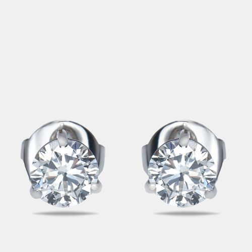 Lab Grown Diamond 2.00 cts Gold Stud Earrings - The Diamond Edit - Modalova