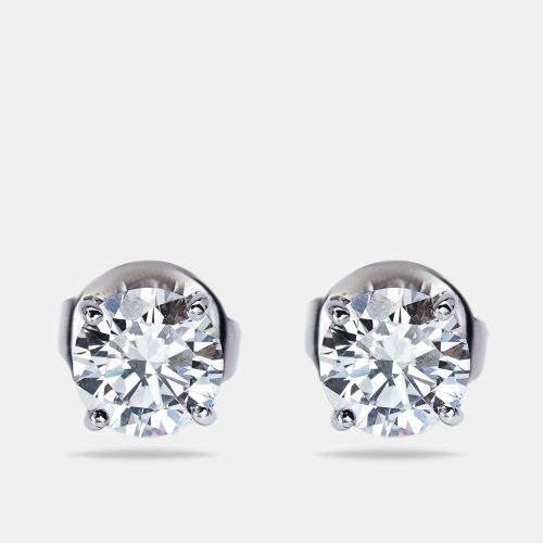 Lab Grown Diamond 2.18 cts Gold Stud Earrings - The Diamond Edit - Modalova