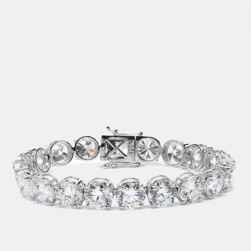 Cts Round Brilliant Cut Lab Grown Diamond 18k Gold Tennis Bracelet - The Diamond Edit - Modalova