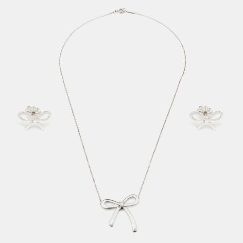 Bow Sterling Pendant Necklace And Earrings - Tiffany & Co. - Modalova