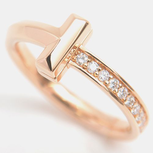 K Rose and Diamond T Wire Band Ring EU 50 - Tiffany & Co. - Modalova