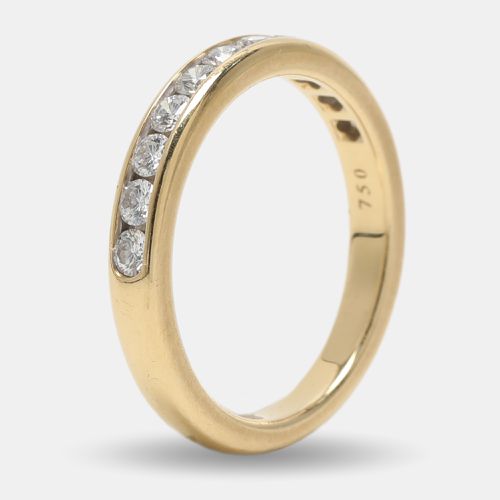 Diamond Gold and Diamond Half Eternity Wedding Band Ring 49 - Tiffany & Co. - Modalova