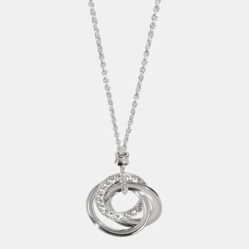 K Gold and Diamonds 1837 Triple Interlocking Circle Pendant Necklace - Tiffany & Co. - Modalova