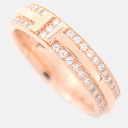 Tiffany & Co Diamond T Narrow Full Pave Ring 9 Gold - Tiffany & Co. - Modalova