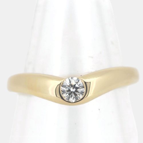 Tiffany & Co 18K Gold Gold Diamond Curved Band Ring EU 53 - Tiffany & Co. - Modalova