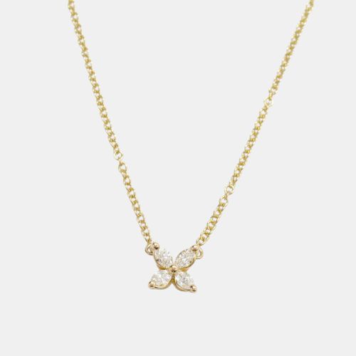 Victoria Mini Diamond Necklace 18k Gold Clear Metal - Tiffany & Co. - Modalova