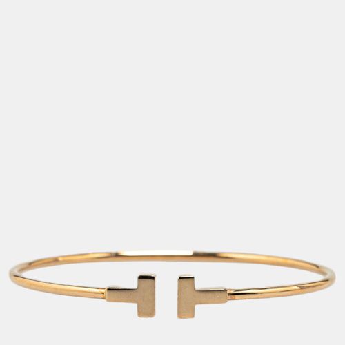 T Narrow Wire Bracelet 18k Gold Gold Metal - Tiffany & Co. - Modalova