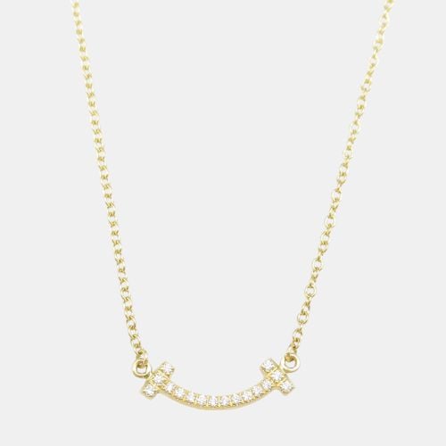 T Smile Mini Diamond Necklace 18k Gold Metal - Tiffany & Co. - Modalova